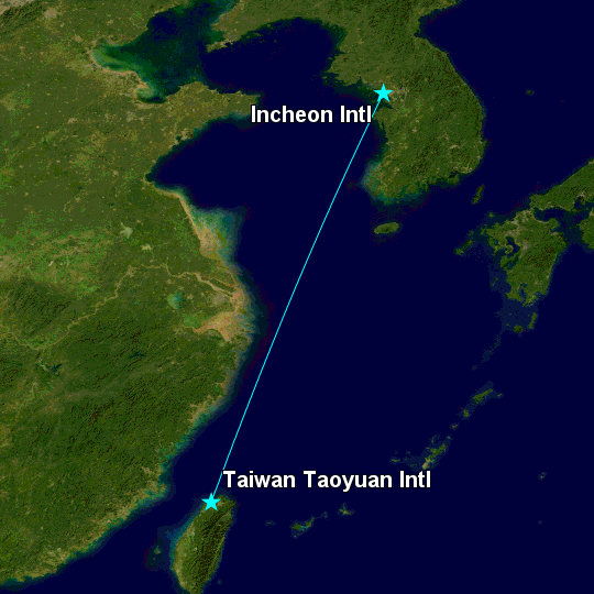 2014.4.26 大韓航空 KE692 桃園-仁川 A330-300 飛行記錄 - 第4張圖 2014.4.26 大韓航空 KE692 桃園-仁川 A330-300 飛行記錄
