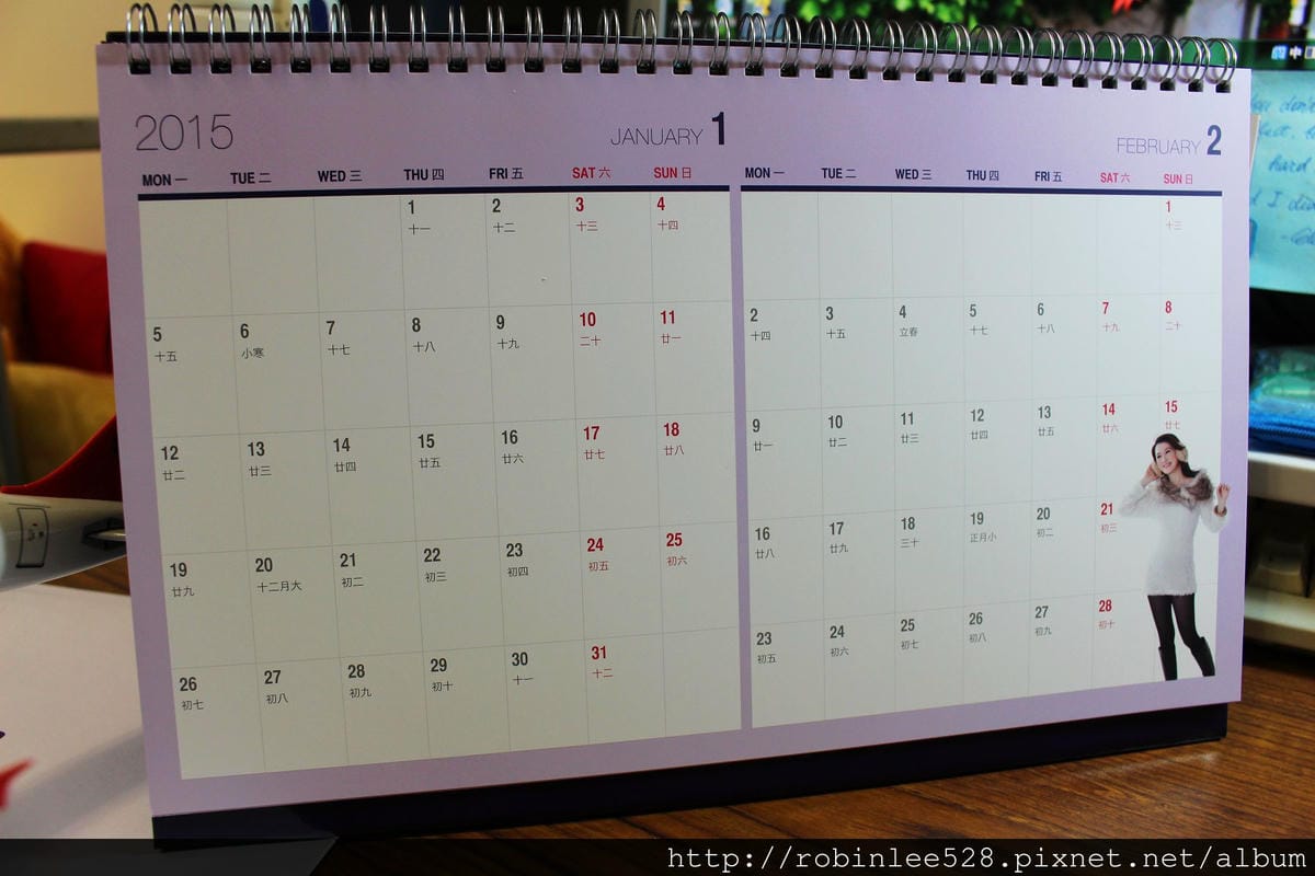 開箱! 復興航空2015年月曆 - 第5張圖 開箱! 復興航空2015年月曆
