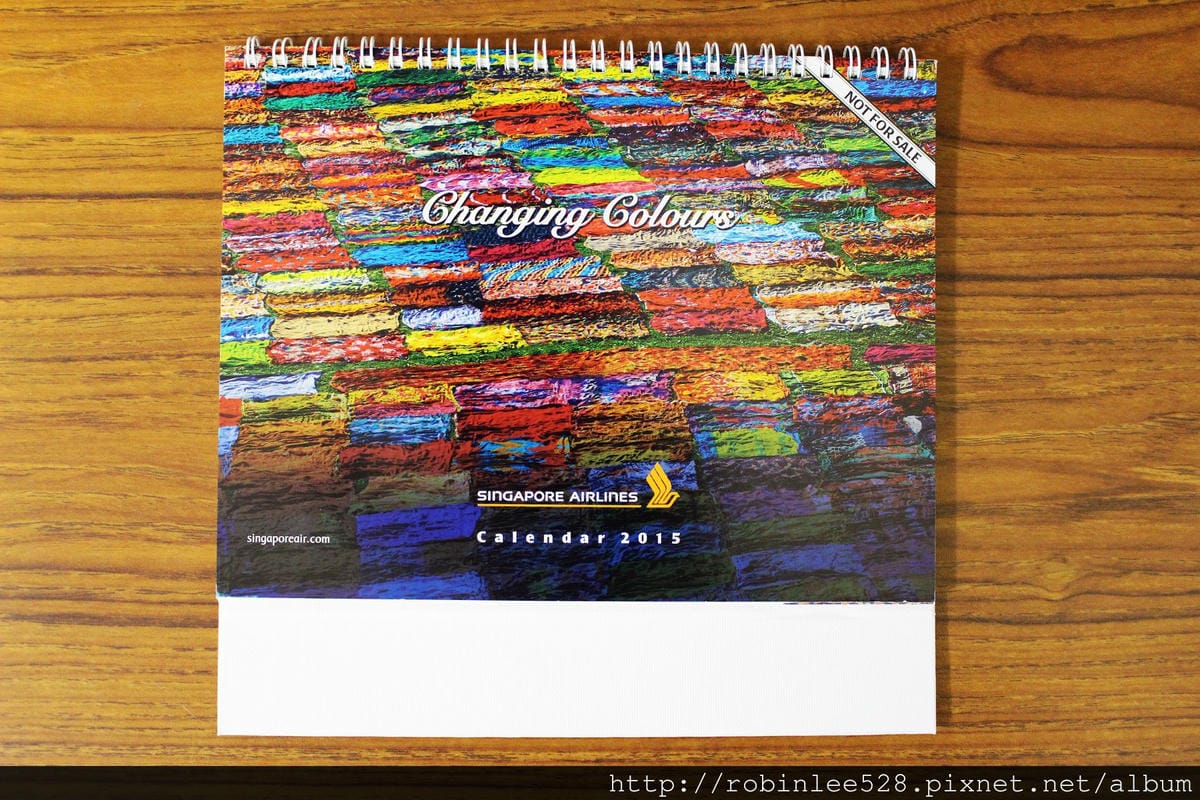 [開箱] 新加坡航空 2015年月曆