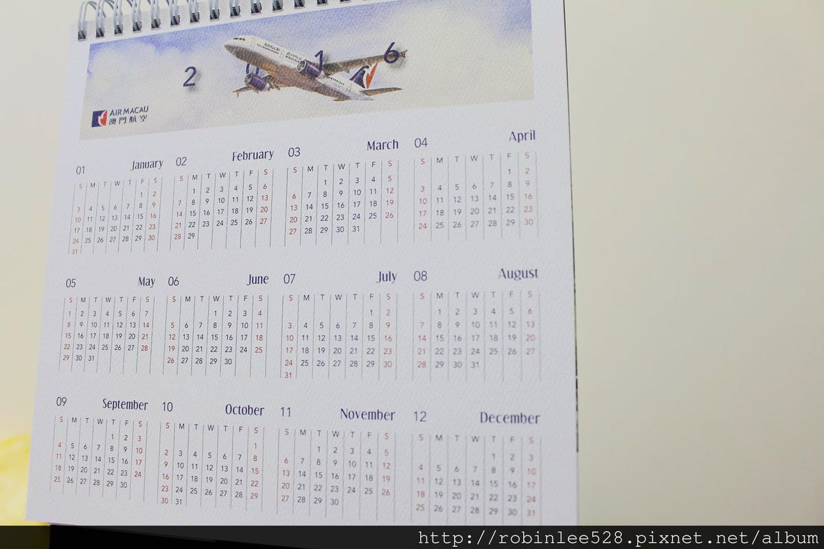 [開箱] 澳門航空 2015年月曆