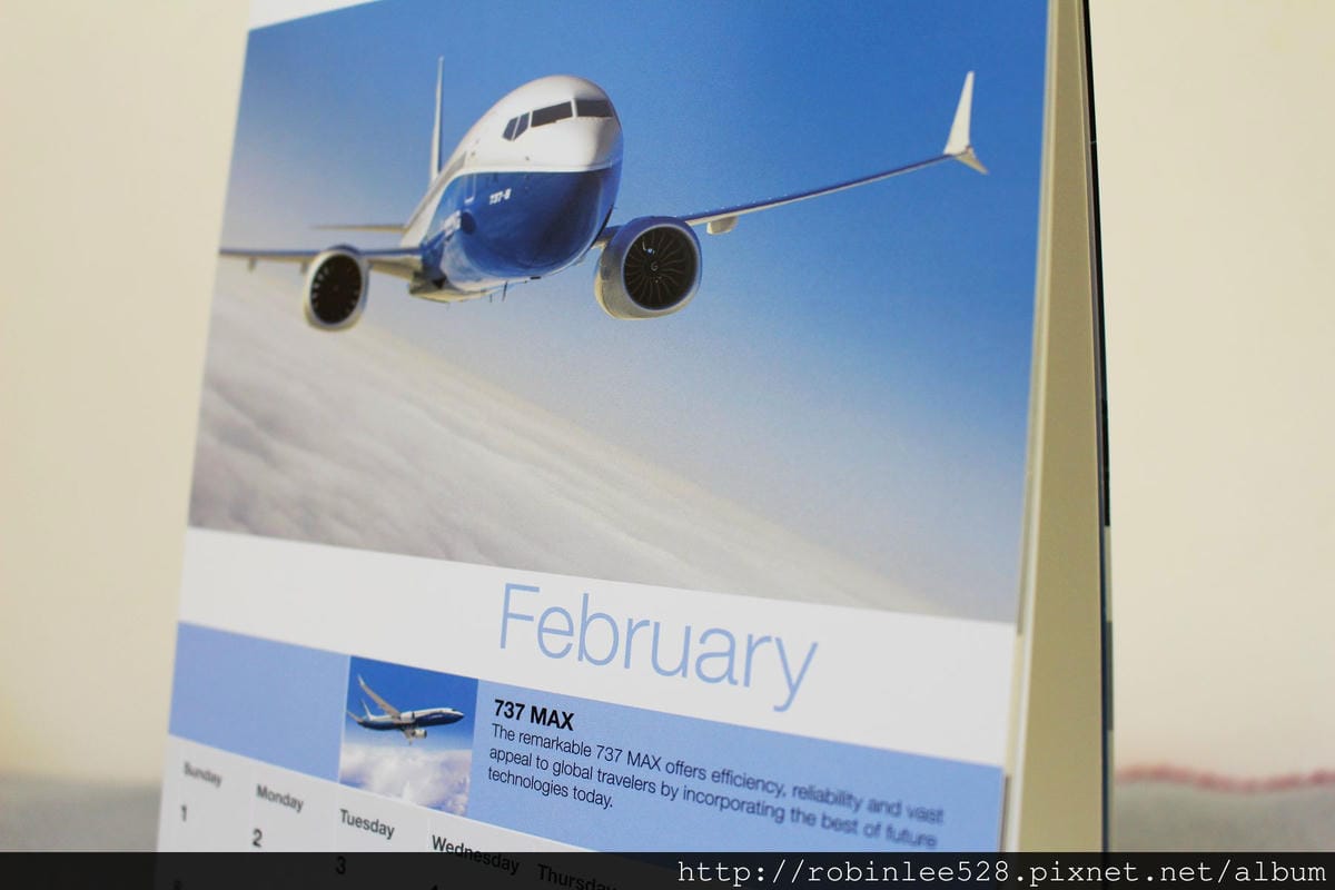 [開箱] 波音Boeing 2015年月曆
