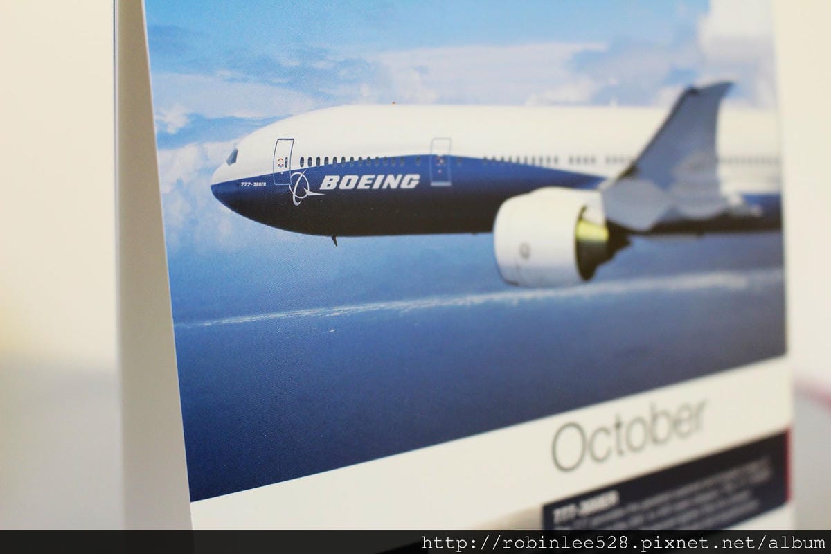 [開箱] 波音Boeing 2015年月曆