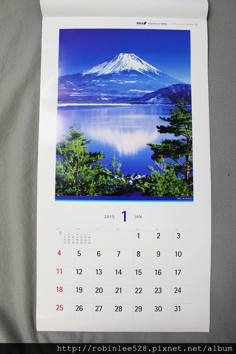 [開箱] ANA全日空 2015年月曆