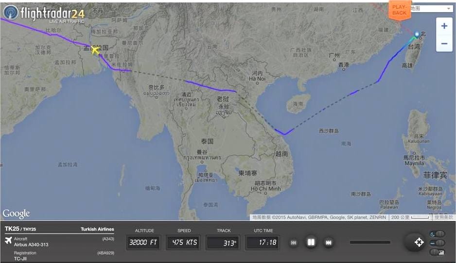 2015.5.16 土耳其航空TK25 台北TPE-伊斯坦堡IST 飛行記錄 - 第64張圖 2015.5.16 土耳其航空TK25 台北TPE-伊斯坦堡IST 飛行記錄