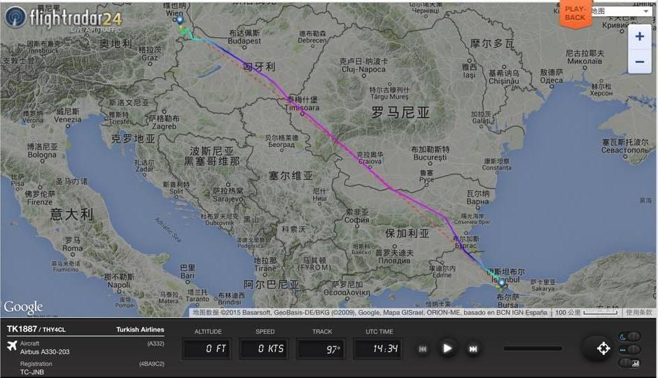 2015.05.17 土耳其航空TK1887 伊斯坦堡-維也納 飛行記錄 - 第48張圖 2015.05.17 土耳其航空TK1887 伊斯坦堡-維也納 飛行記錄