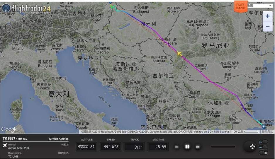 2015.05.17 土耳其航空TK1887 伊斯坦堡-維也納 飛行記錄 - 第45張圖 2015.05.17 土耳其航空TK1887 伊斯坦堡-維也納 飛行記錄