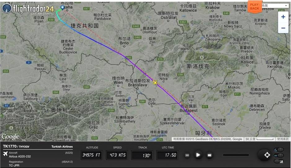 2015.05.28 土耳其航空TK1770 布拉格-伊斯坦堡 飛行記錄 - 第53張圖 2015.05.28 土耳其航空TK1770 布拉格-伊斯坦堡 飛行記錄