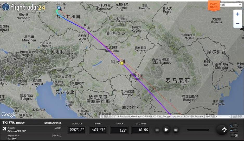 2015.05.28 土耳其航空TK1770 布拉格-伊斯坦堡 飛行記錄 - 第54張圖 2015.05.28 土耳其航空TK1770 布拉格-伊斯坦堡 飛行記錄