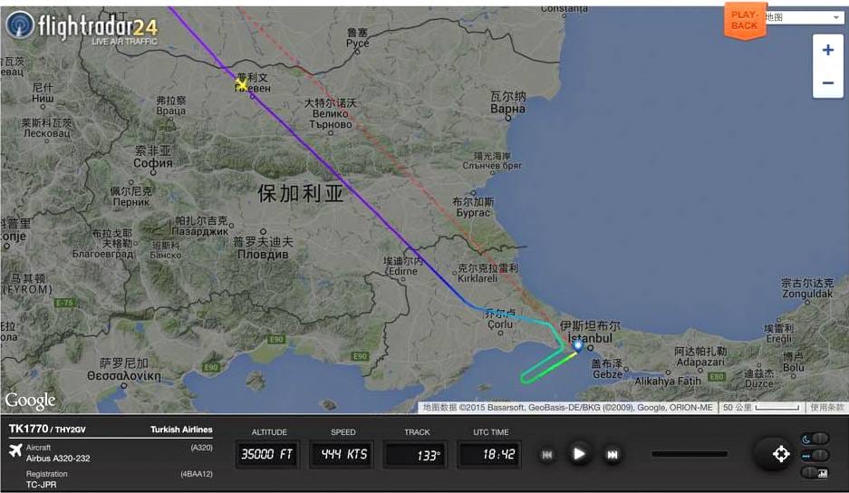 2015.05.28 土耳其航空TK1770 布拉格-伊斯坦堡 飛行記錄 - 第56張圖 2015.05.28 土耳其航空TK1770 布拉格-伊斯坦堡 飛行記錄