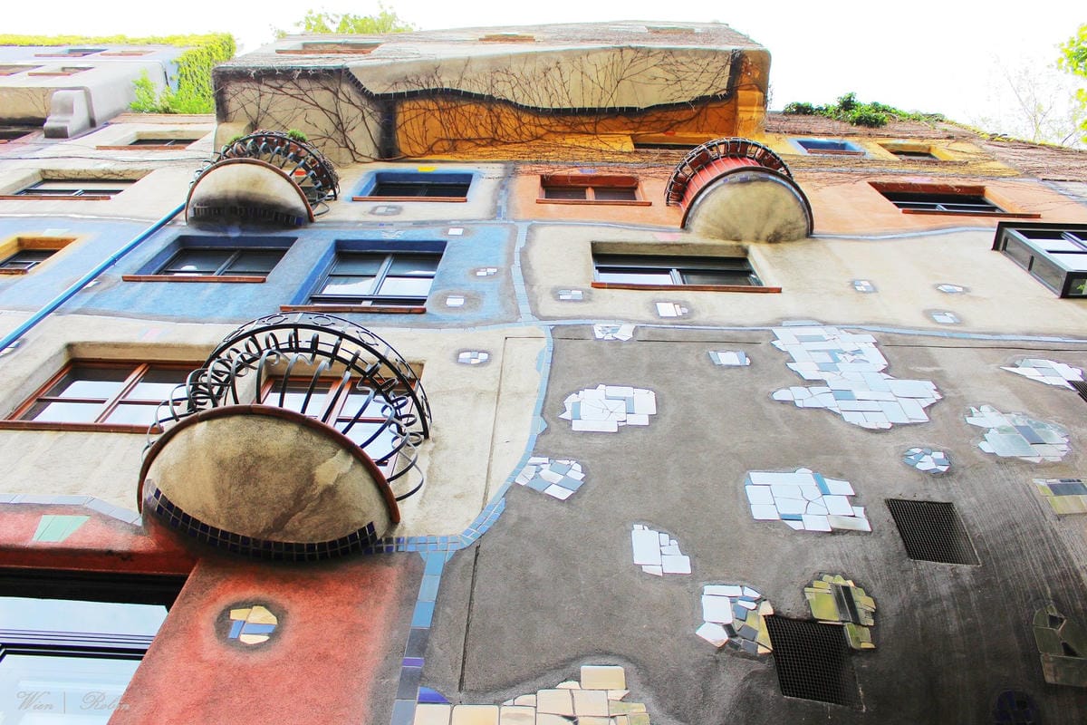 [奧地利] 維也納 百水公寓 Hunderwasserhaus -彩色童話公寓