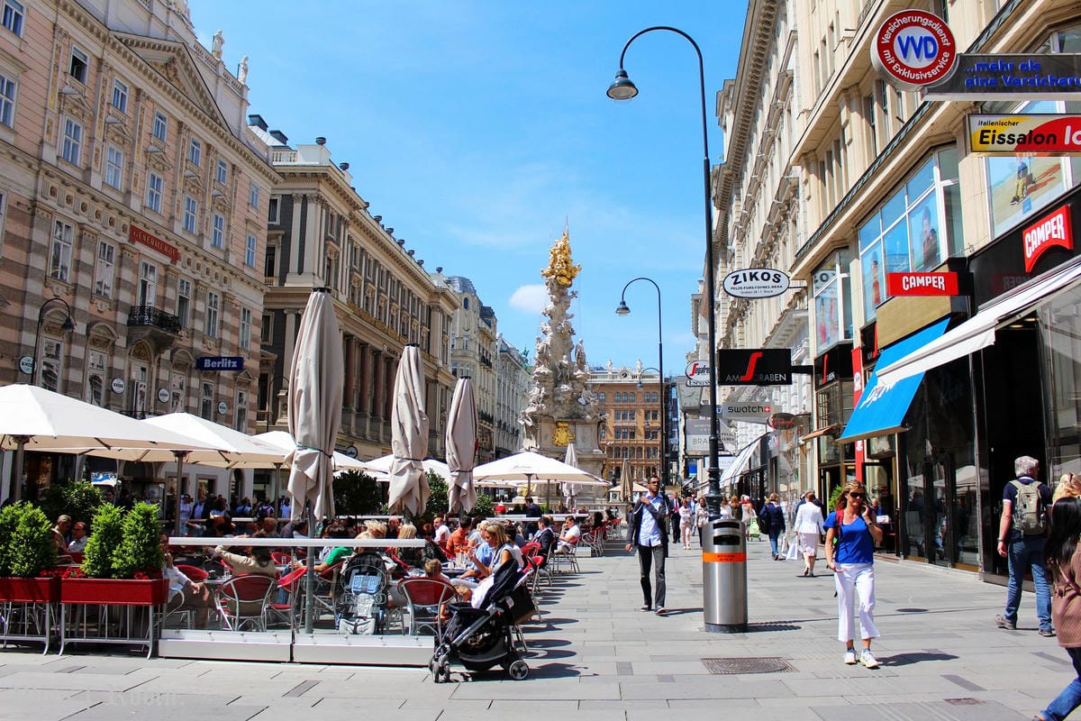 [奧地利] 維也納 格拉本大街 Graben -精品街+黑死病紀念柱