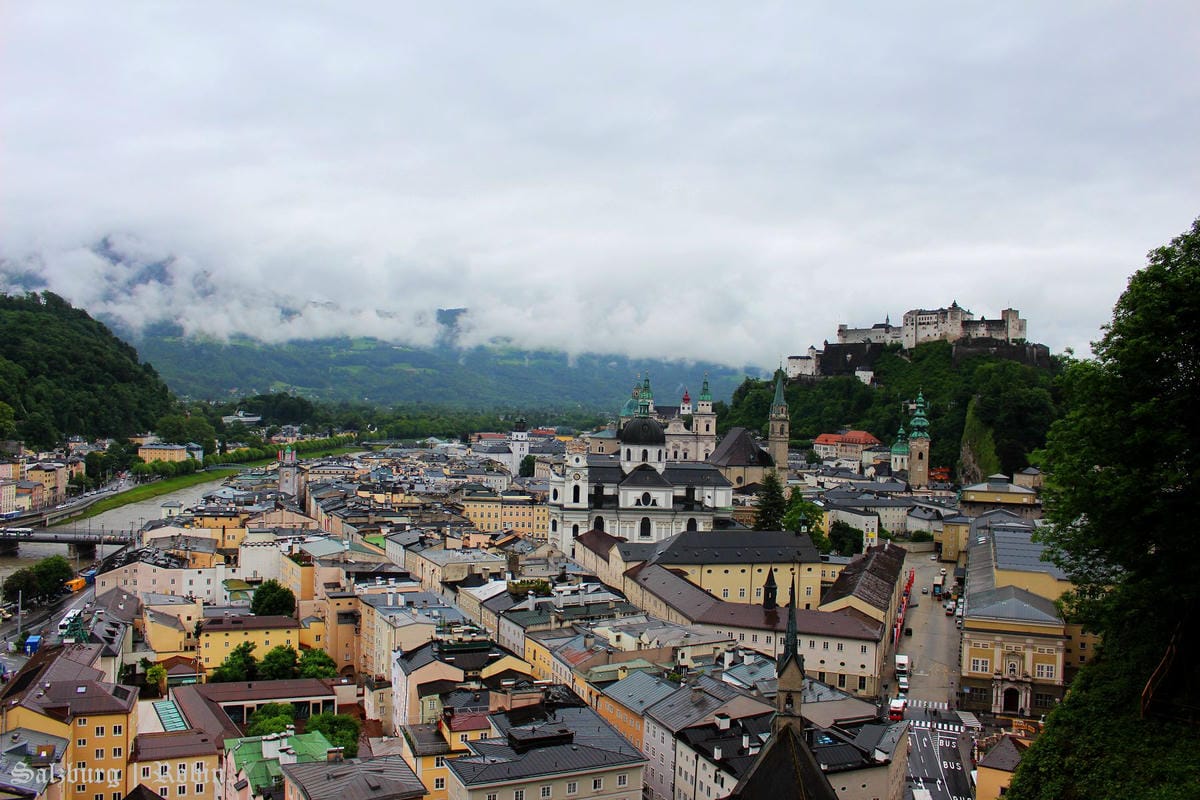 [奧地利] 薩爾斯堡Salzburg舊城區漫遊(上)：米拉貝爾宮、河岸、全城最優view-現代博物館觀景台、洗馬池…