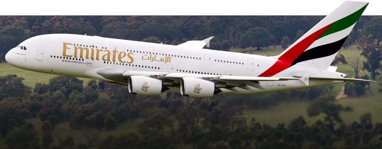 航空迷轟動! Emirates阿聯酋航空A380 世界最大民航客機首度載客抵台! 2015.7.19