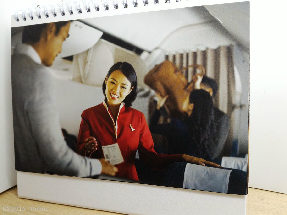 [開箱] 國泰航空2016年月曆