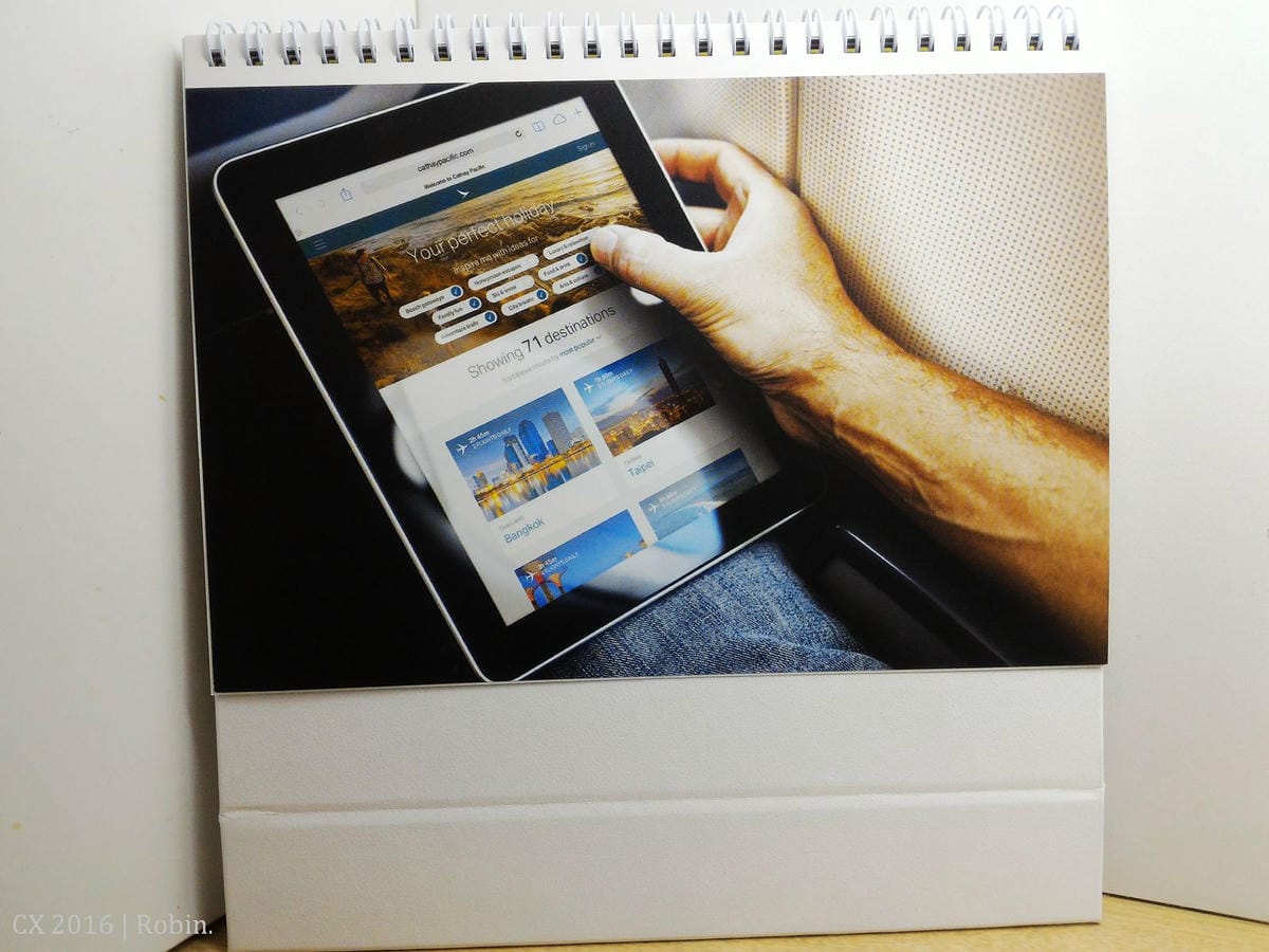 [開箱] 國泰航空2016年月曆