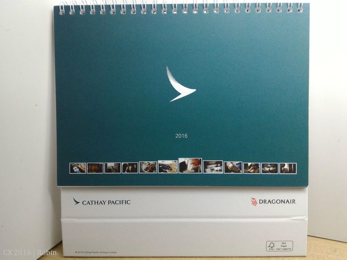 [開箱] 國泰航空2016年月曆