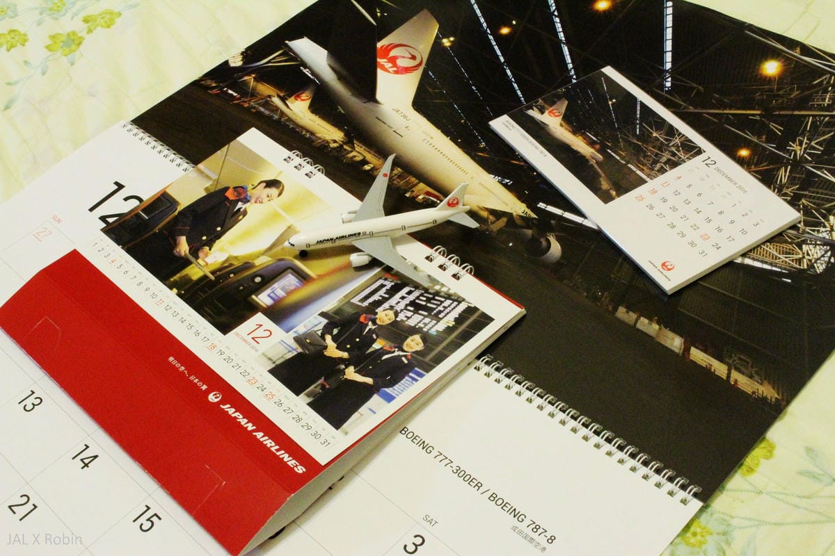 [開箱] 日本航空2016年月曆 － FLEET CALENDAR/ATTENDANT CALENDAR，航空迷夢幻收藏!