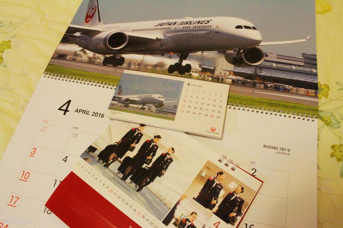 [開箱] 日本航空2016年月曆 － FLEET CALENDAR/ATTENDANT CALENDAR，航空迷夢幻收藏!