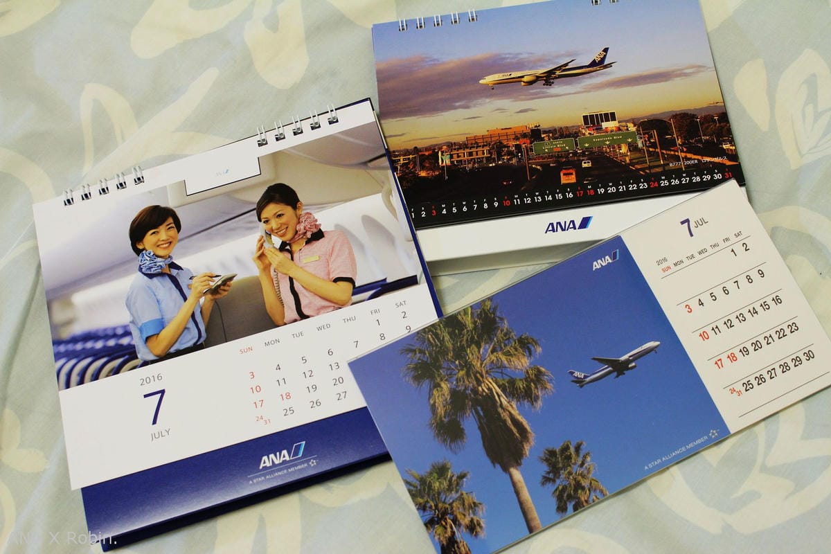 [開箱] ANA全日空2016年月曆 – ANA FLIGHT CALENDAR/TEAM ANA CALENDAR