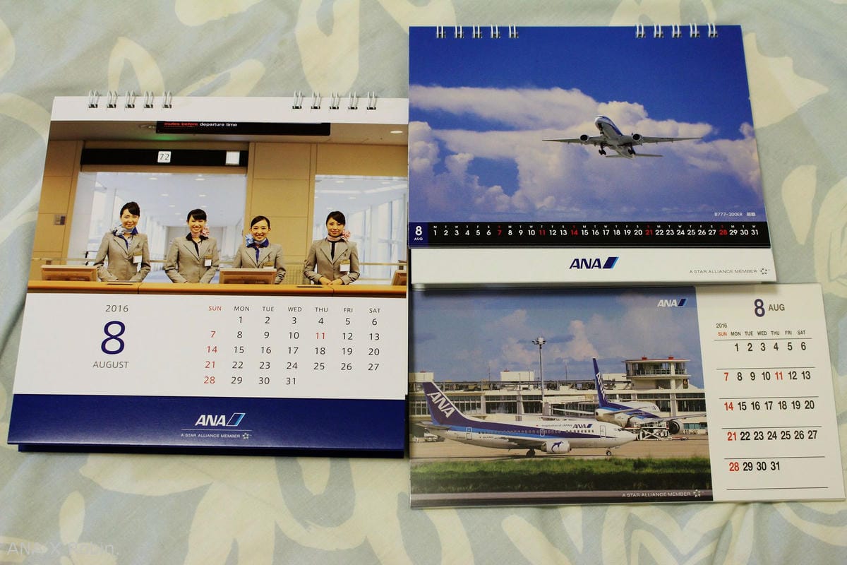 [開箱] ANA全日空2016年月曆 – ANA FLIGHT CALENDAR/TEAM ANA CALENDAR