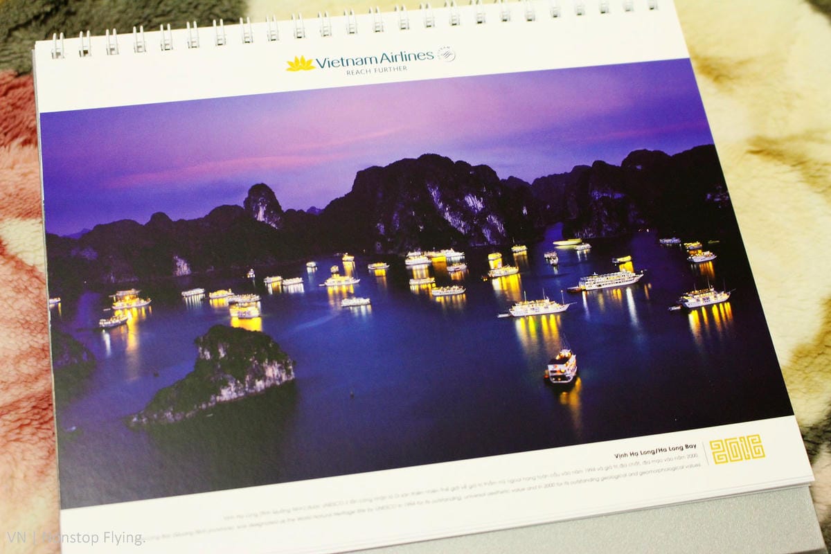 [開箱] 越南航空 2016年月曆 – 探索越南世界遺產無窮魅力!