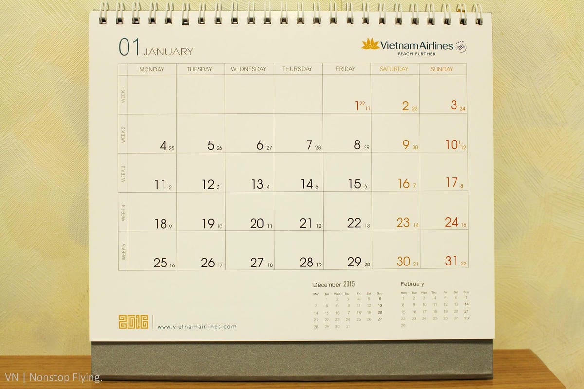 [開箱] 越南航空 2016年月曆 – 探索越南世界遺產無窮魅力!
