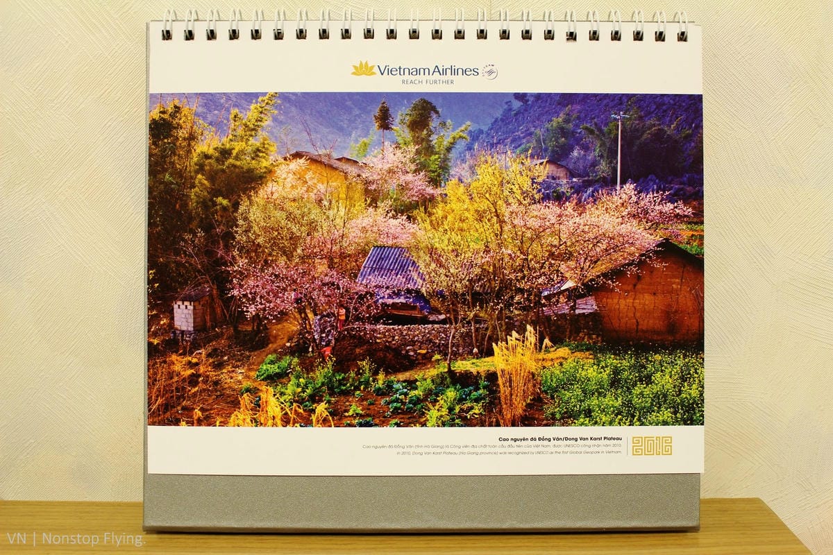 [開箱] 越南航空 2016年月曆 – 探索越南世界遺產無窮魅力!