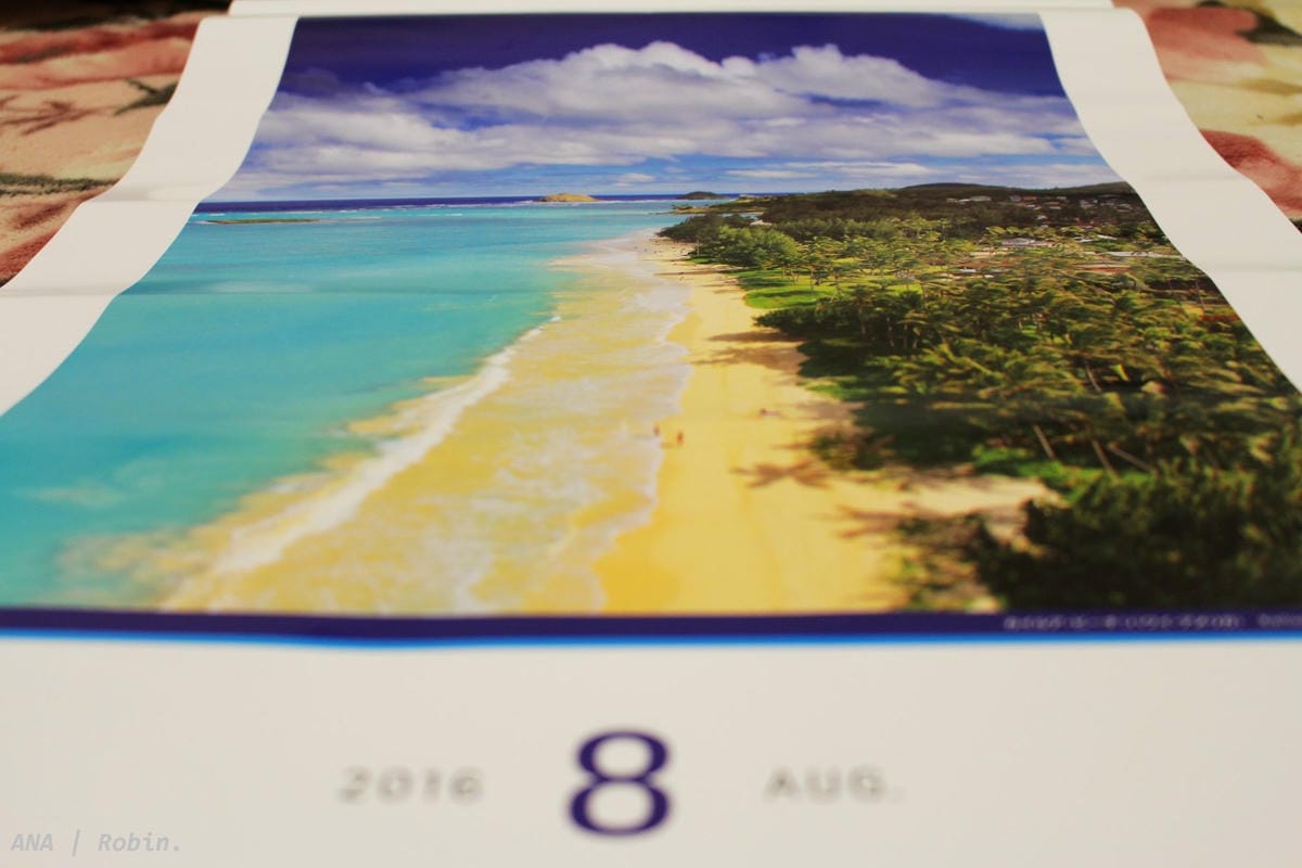 [開箱] ANA全日空2016年月曆 – 日本12大秘境桌曆／Welcome Aboard掛曆
