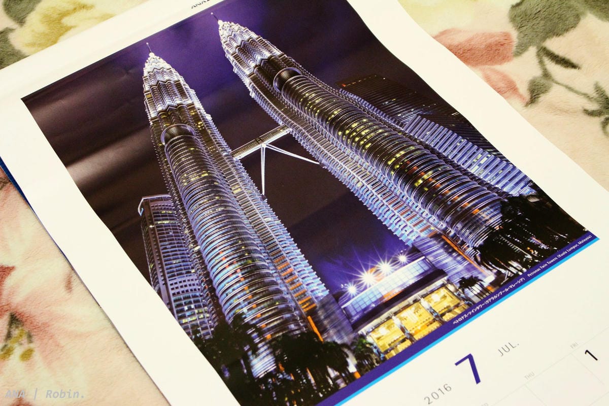 [開箱] ANA全日空2016年月曆 – 日本12大秘境桌曆／Welcome Aboard掛曆