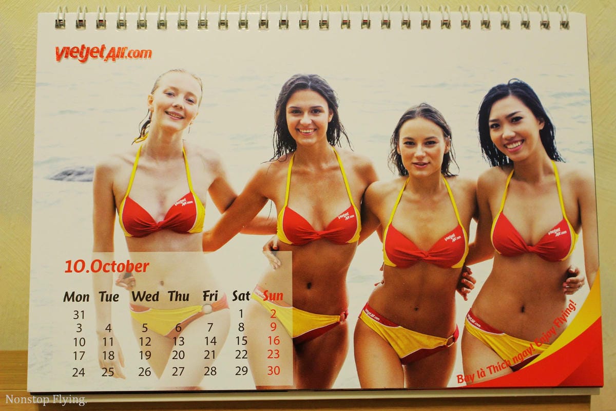 [開箱] 越捷航空 2016年月曆 – 乘客瘋搶、史上最火辣，看了讓人鼻血直流的航空公司月曆!