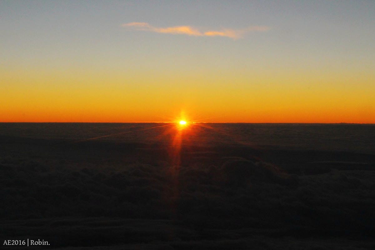 【華信航空2016~幸福曙光專機】飛行記錄 – 領先地面迎最美日出，空中看見台灣!