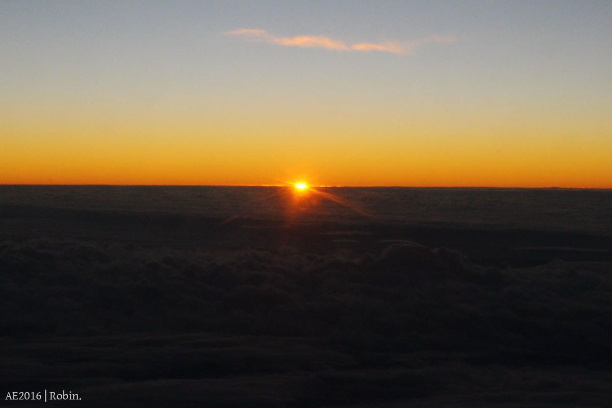 【華信航空2016~幸福曙光專機】飛行記錄 – 領先地面迎最美日出，空中看見台灣!