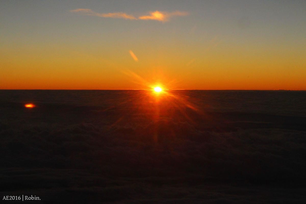 【華信航空2016~幸福曙光專機】飛行記錄 – 領先地面迎最美日出，空中看見台灣!