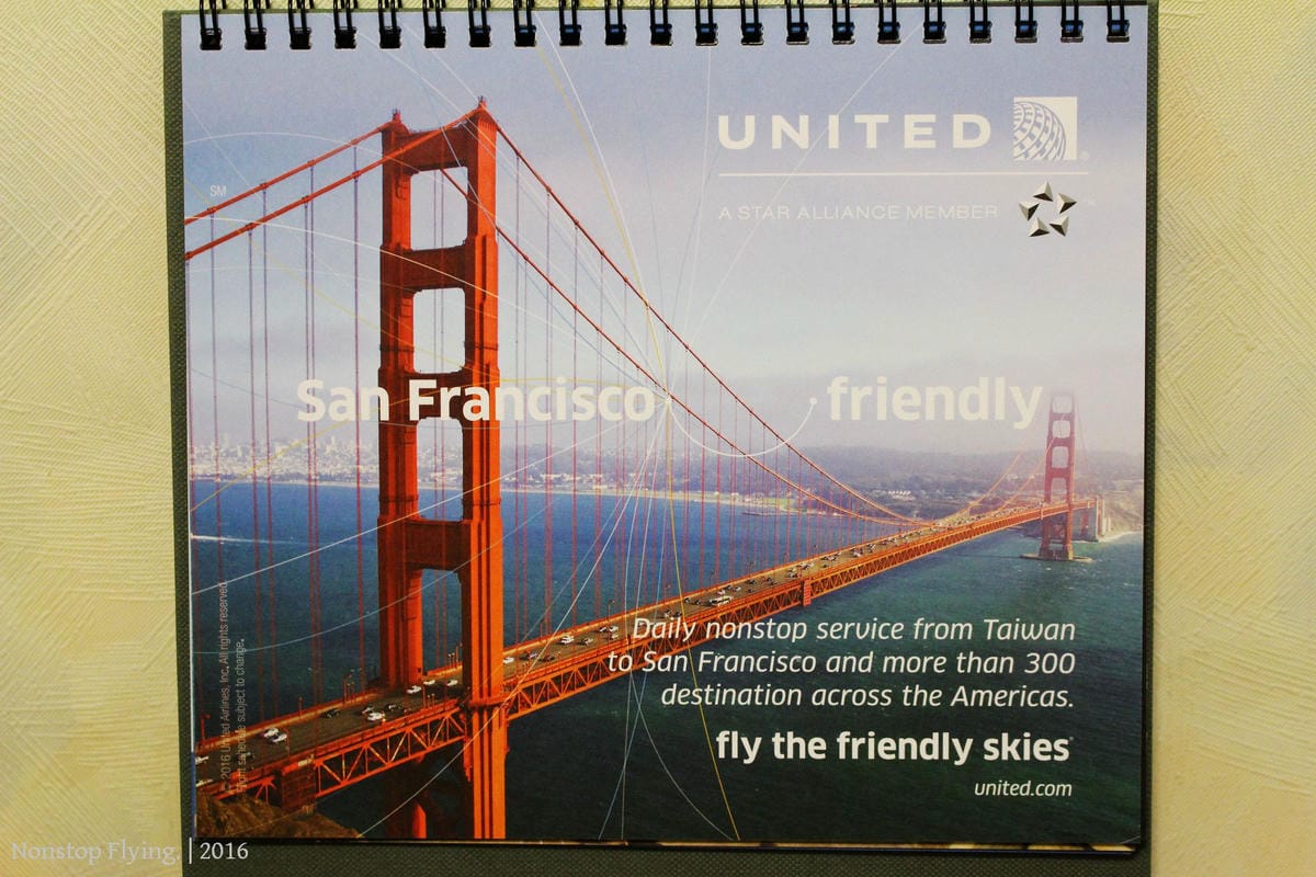 [開箱] 聯合航空 2016年月曆 – flyer ︶ friendly