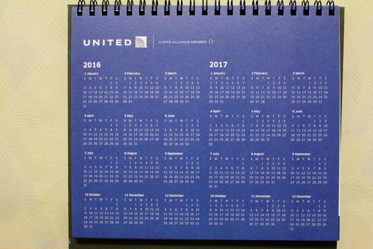 [開箱] 聯合航空 2016年月曆 – flyer ︶ friendly