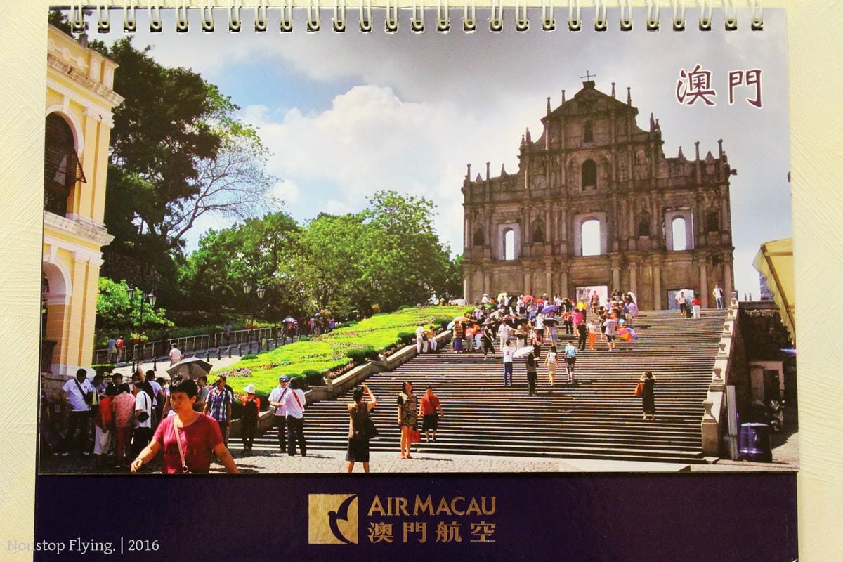 [開箱] 澳門航空 2016年月曆 – 12大航點風情寫真