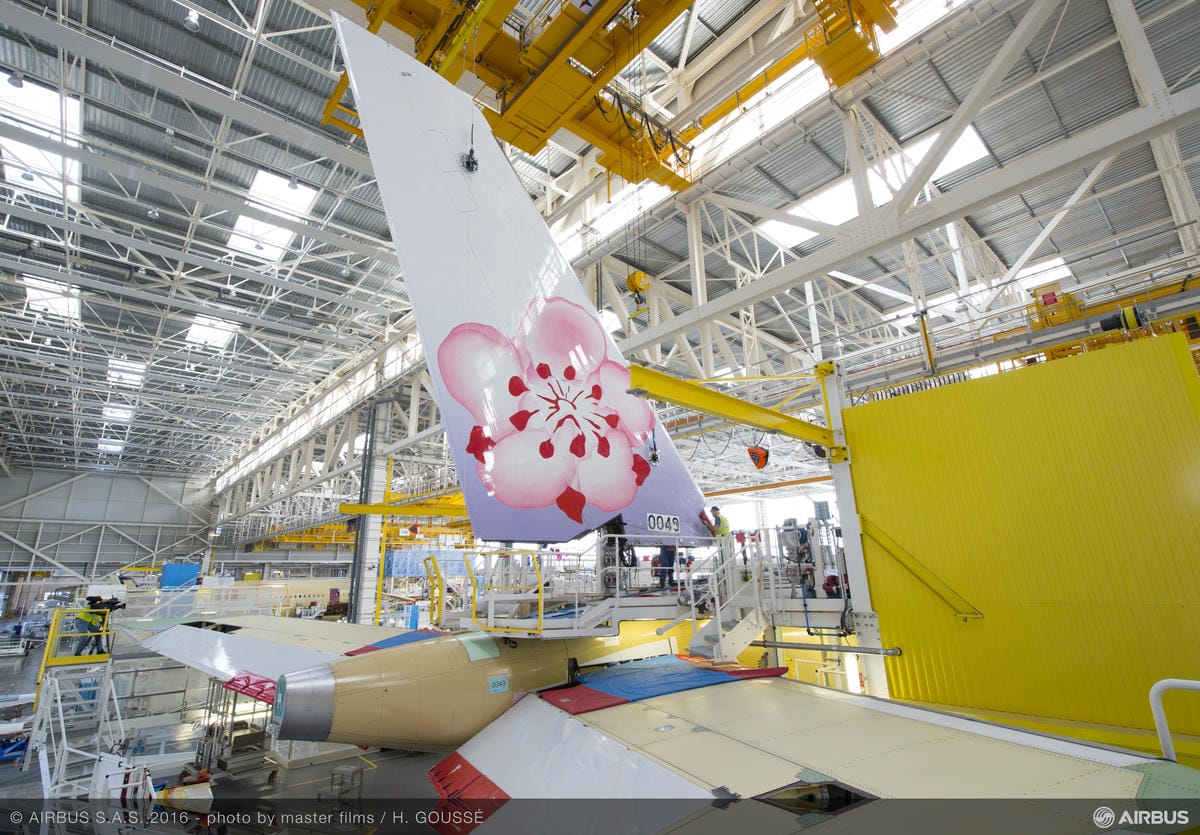 【華航A350特輯】華航首架A350機身組裝過程大揭密！垂直尾翼、小翼、各部零件組裝精彩圖輯