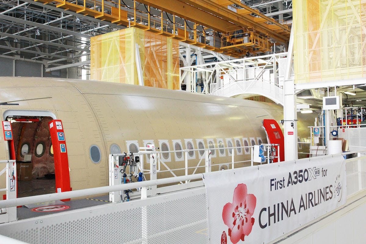 【華航A350特輯】華航首架A350機身組裝過程大揭密！垂直尾翼、小翼、各部零件組裝精彩圖輯