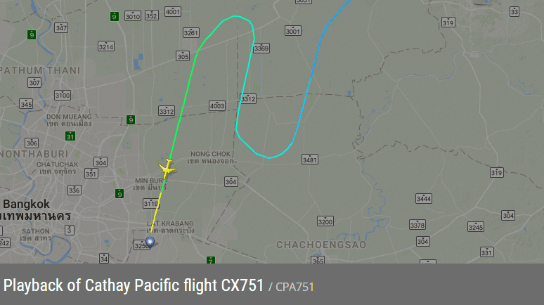 2017.06.24 國泰航空 CX751 香港HKG-曼谷BKK 飛行記錄 (777-300ER經濟艙) - 第57張圖 2017.06.24 國泰航空 CX751 香港HKG-曼谷BKK 飛行記錄 (777-300ER經濟艙)
