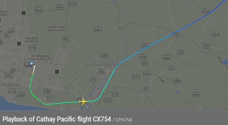 2017.06.29 國泰航空 CX754 曼谷BKK-香港HKG 飛行記錄 (A330-300經濟艙) - 第43張圖 2017.06.29 國泰航空 CX754 曼谷BKK-香港HKG 飛行記錄 (A330-300經濟艙)