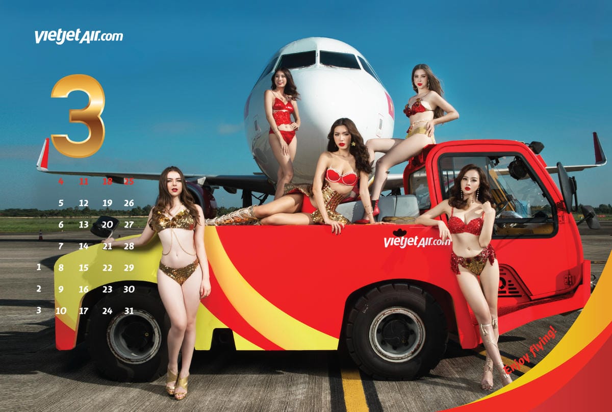 2018年越捷航空VietJet Air月曆 -國際名模入列,性感比基尼再現! - 第5張圖 2018年越捷航空VietJet Air月曆 -國際名模入列,性感比基尼再現!