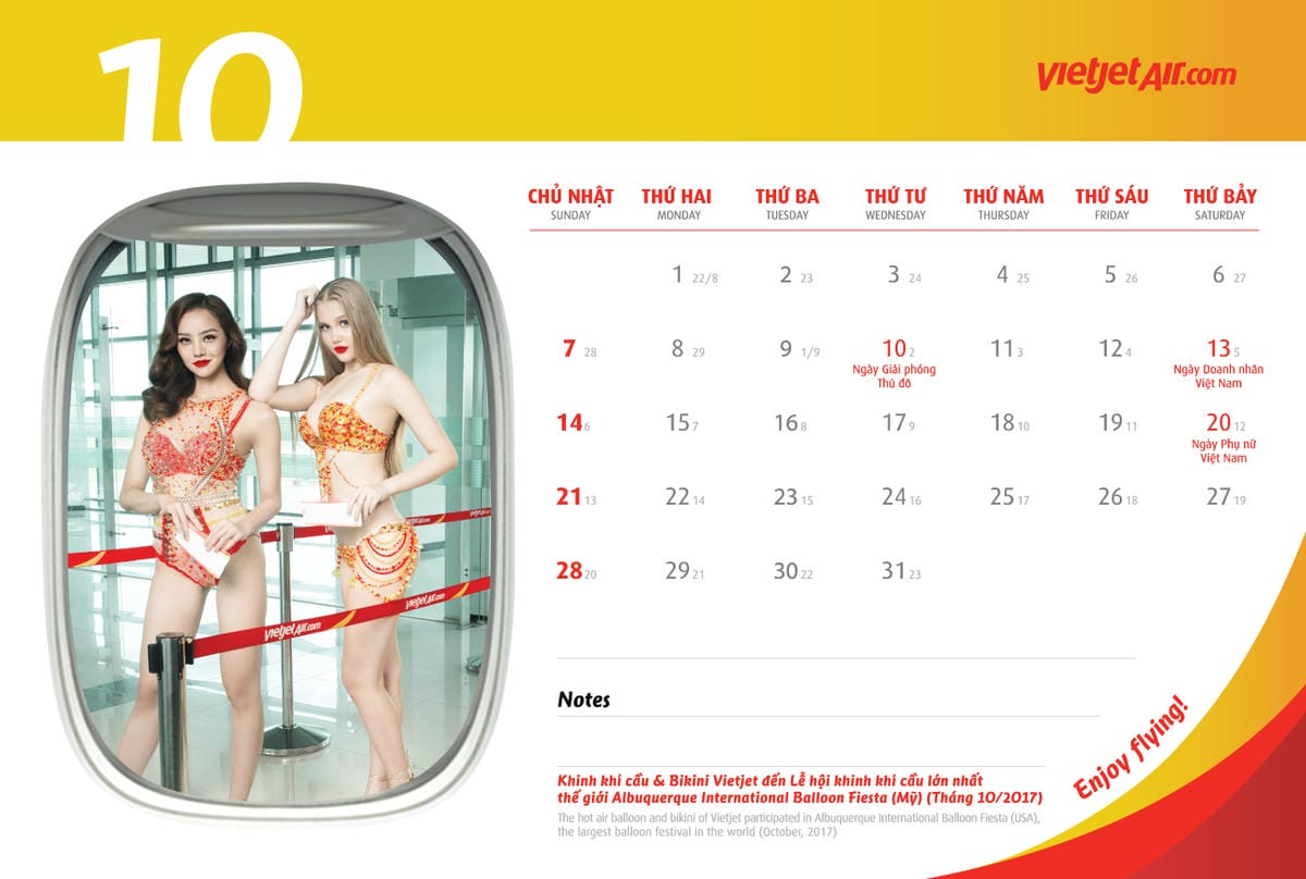 2018年越捷航空VietJet Air月曆 -國際名模入列,性感比基尼再現! - 第20張圖 2018年越捷航空VietJet Air月曆 -國際名模入列,性感比基尼再現!