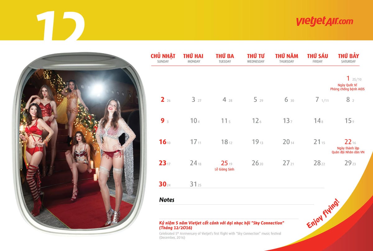 2018年越捷航空VietJet Air月曆 -國際名模入列,性感比基尼再現! - 第24張圖 2018年越捷航空VietJet Air月曆 -國際名模入列,性感比基尼再現!