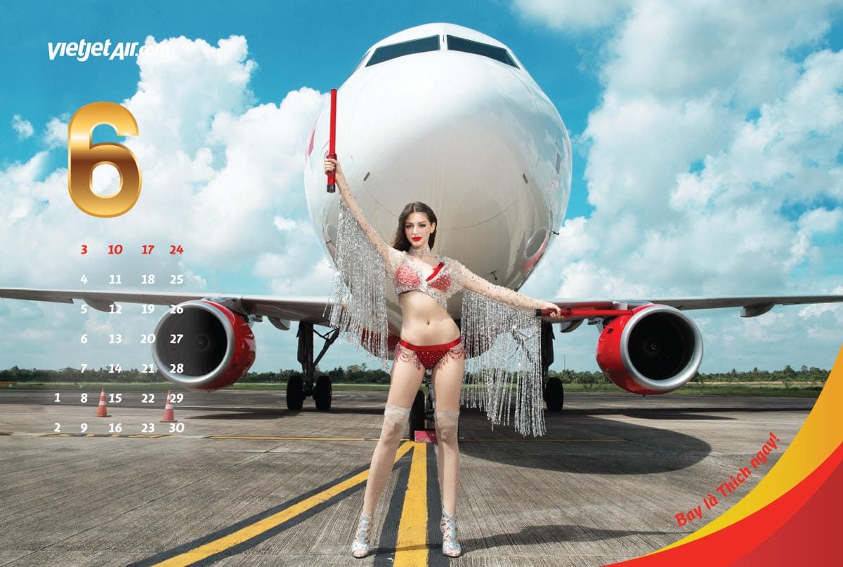 2018年越捷航空VietJet Air月曆 -國際名模入列,性感比基尼再現! - 第11張圖 2018年越捷航空VietJet Air月曆 -國際名模入列,性感比基尼再現!