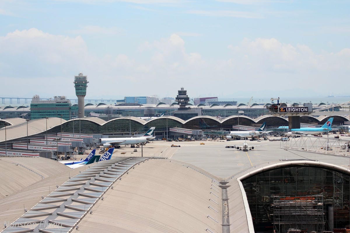 2018.05 香港機場拍飛機 -T2展望台+離港禁區航拍巡禮