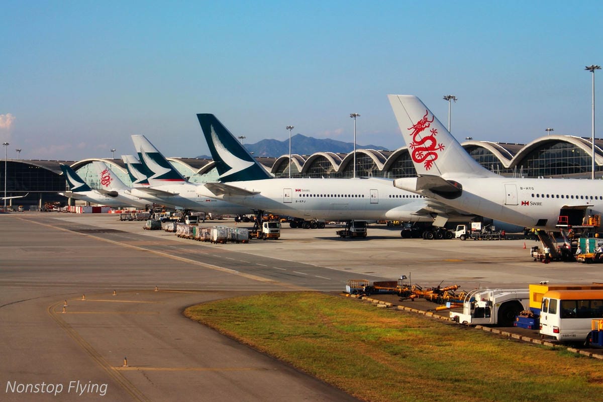 2018.05 香港機場拍飛機 -T2展望台+離港禁區航拍巡禮