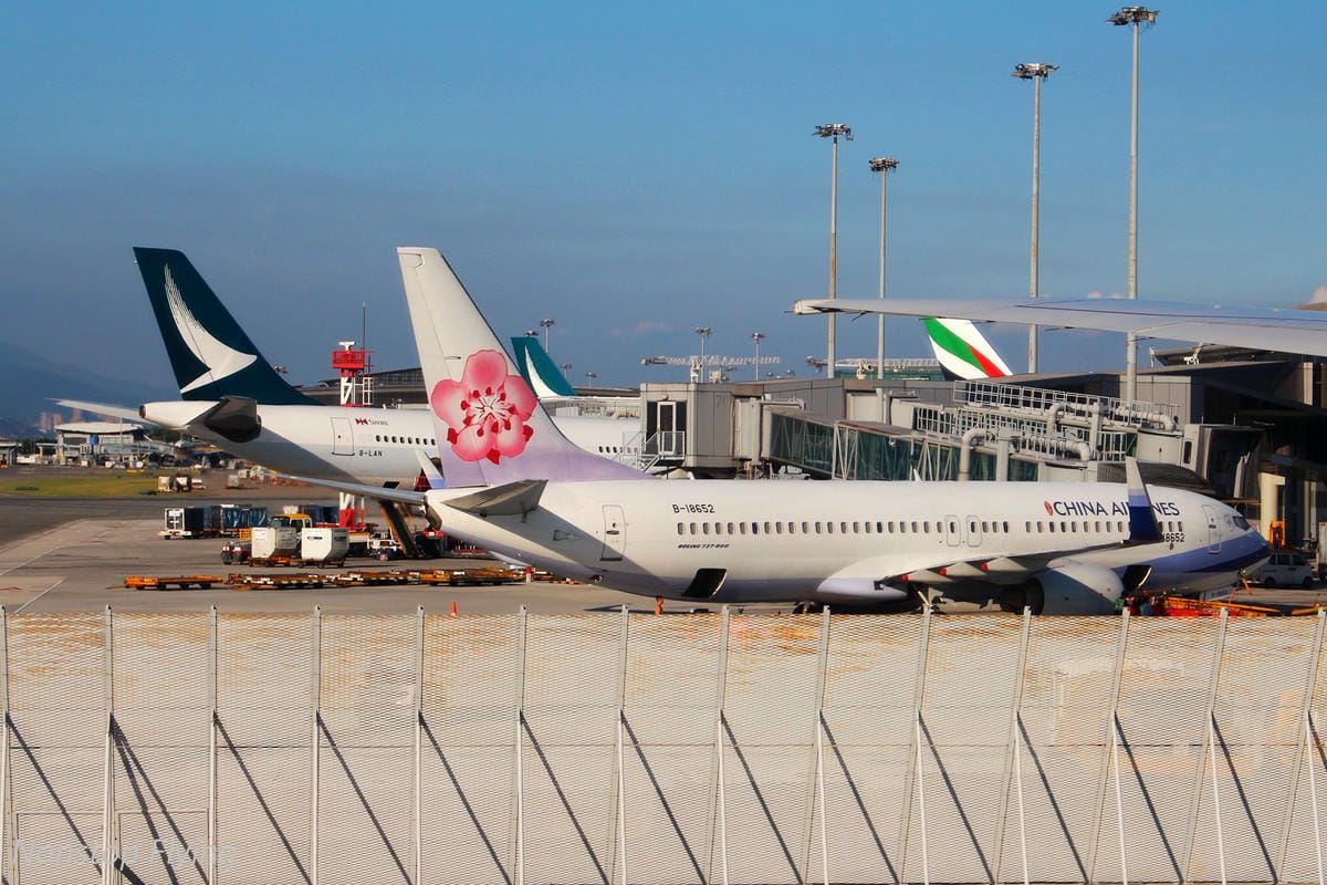 2018.05 香港機場拍飛機 -T2展望台+離港禁區航拍巡禮