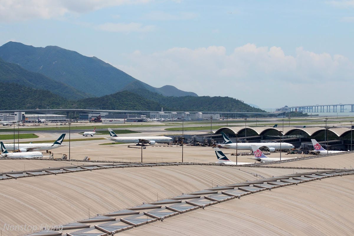 2018.05 香港機場拍飛機 -T2展望台+離港禁區航拍巡禮