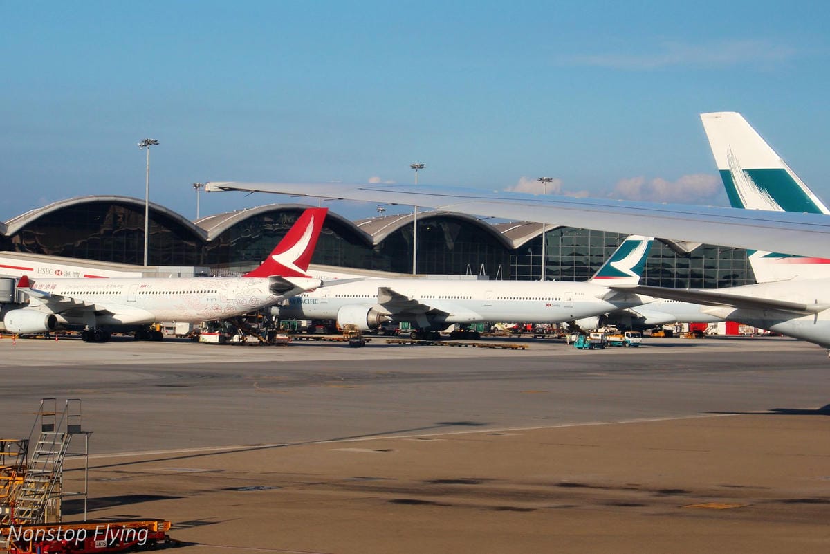 2018.05 香港機場拍飛機 -T2展望台+離港禁區航拍巡禮