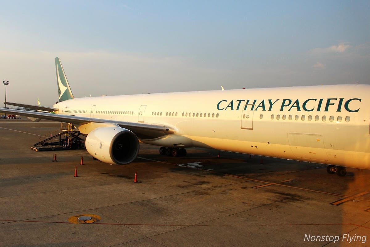 2018.06.30 國泰航空 CX465 台北-香港 777-300飛行記錄 -印度教餐